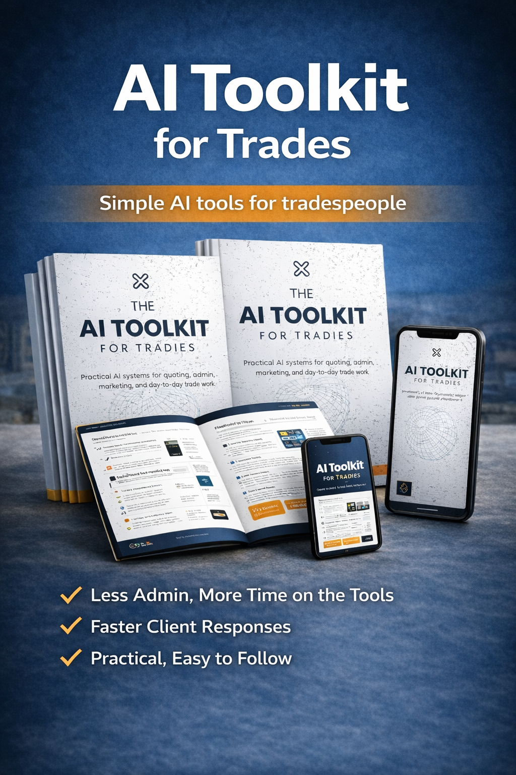The AI Toolkit for Trades - Less admin. Land more clients. Simple AI tools for tradespeople